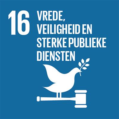 Pictogram Vrede, veiligheid en sterke publieke diensen